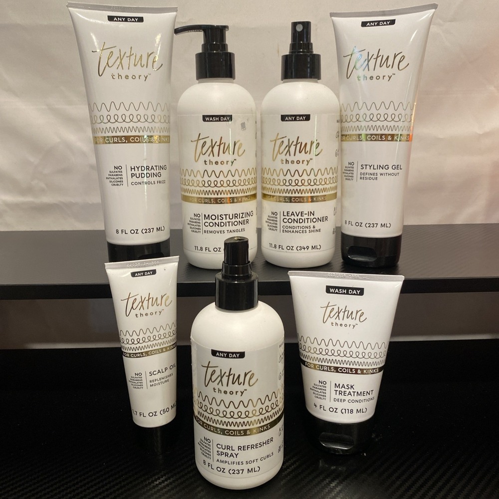 Texture Theory Hair Product Set Of 7 Any Day & Wash Day